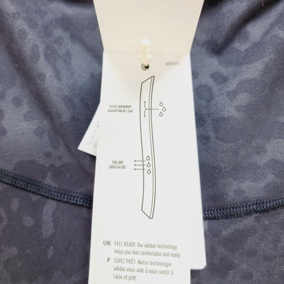 Adidas Womens Leggings flared High-Rise Tight Fit  With Subtle Leopard Print 1X - Picture 11 of 15